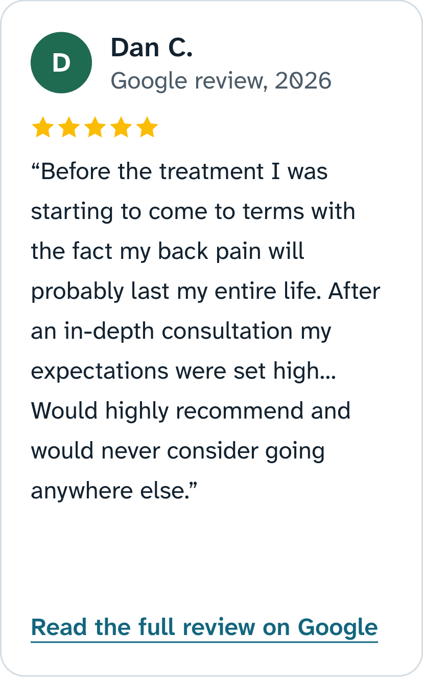 5-star Google review from Dan C., 2026